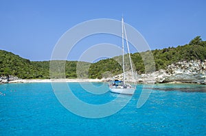 Antipaxos Island - Ionian Sea â€“ Greece - Turquoise sea -