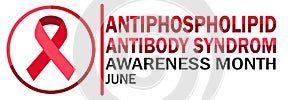 Antiphospholipid Antibody Syndrom Awareness Month