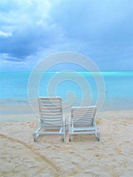 Antiqua Beach Chairs Waiting For You