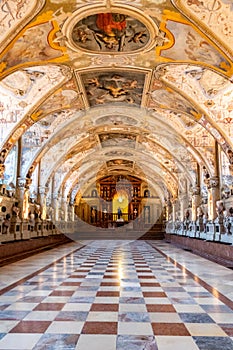 Antiquarium Hall of Antiquities in Residenz Palace, Munich, Germany 16th century