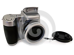 Antiquated Digital Camera with Clipping Path photo