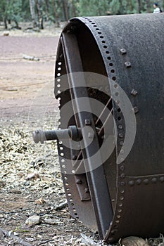 Antiquated farm equipment at homestead, Wilpena Pound, SA, Australia