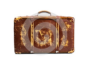 Antiquated and used suitcase