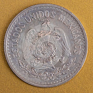 Antique 1906 Silver Fifty Centavos Coin