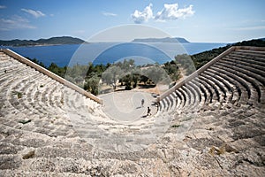 Antique ancient amphitheatre in Kash