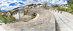 The antique ancient greek amphitheater or antique theatre of Ohrid