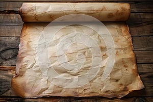 Antique appeal Old parchment paper evokes historical significance