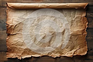 Antique appeal Old parchment paper evokes historical significance
