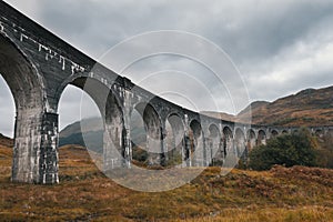 Antique aqueduct - glenfinnan viaduct, Scotland, United Kingdom