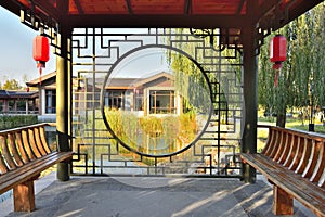 The antique architecture in the Country Park of Xiong\'an New Area in China