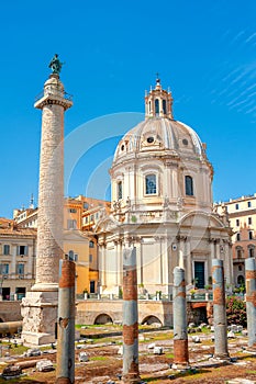 Antique architecture of Rome.