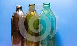Antique Argentine Edible Oil Storage Glass Bottles