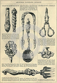 Antique Art Journal Illustrated Catalogue Page