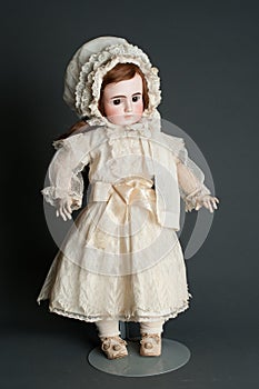 Antique authentic old bisque doll