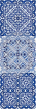 Antique azulejo tiles patchworks photo