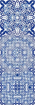 Antique azulejo tiles patchworks photo