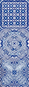 Antique azulejo tiles patchworks photo