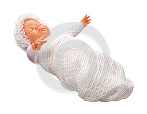 Antique Baby Doll isolated