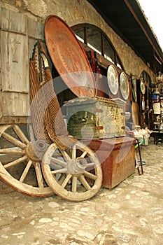 Antique bazaar at street