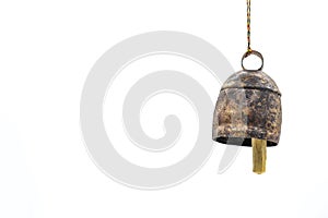 Antique Bell from India with Left Side Copy Space