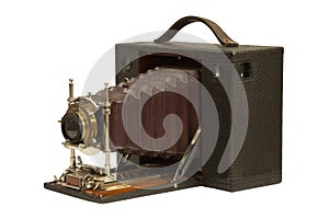 19th Century Antique Bellows Camera