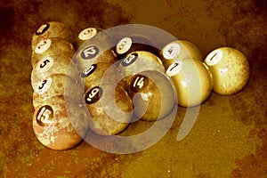 Antique billiard balls (Retro serie)