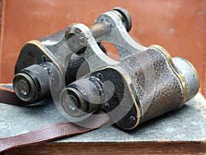 Antique binoculars photo