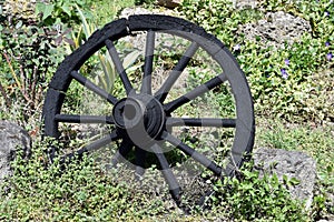 Antique black wheel