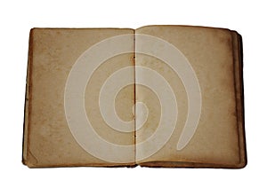 Antique Blank Open Book