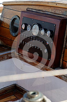 Antique Boat Instrument Panel