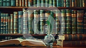 The Antique Book Collection.AI generated image