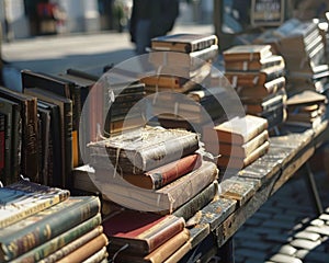 antique bookstore displaying