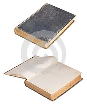 Antique Book Closed Open