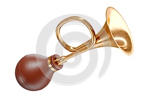 Antique brass air horn for car 3d