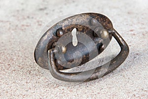 Antique brass drawer pull knob