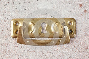 Antique brass drawer pull knob