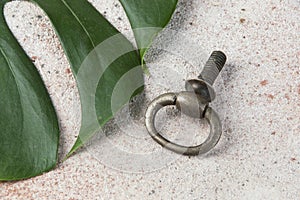 Antique brass drawer pull knob