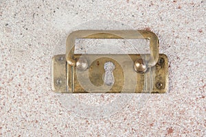 Antique brass drawer pull knob