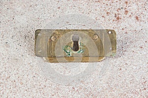 Antique brass drawer pull knob