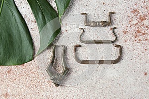 Antique brass drawer pull knobs