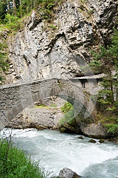 Antique bridge in Pre Saint Didier