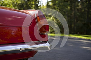 Antique British Sports Car Tail Light.