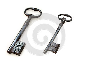 Antique bronze key