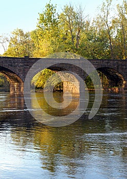 Antique Brownstone Arched Bridge