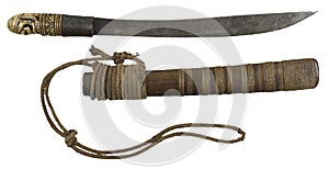 An antique Burmese dha sword