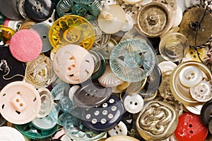 Antique buttons background