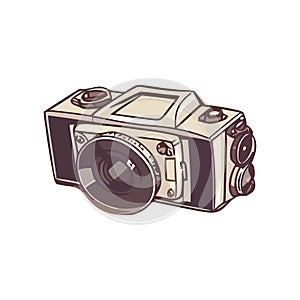 Antique camera old fashioned design