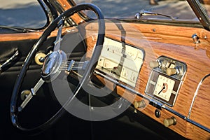 Antique Car Dashboard