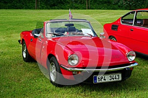 Antique car Triumph spitfire 1500