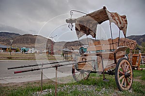Antique carriage in El Chalten near Fitz Roy, Argentina